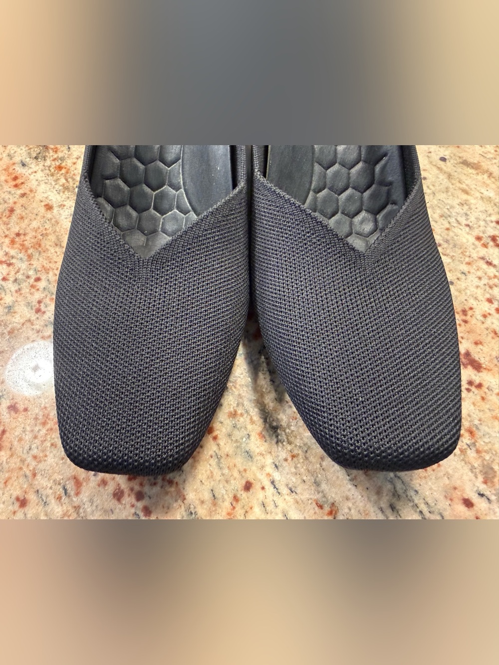 Vivaia Square Toe Chunky Heel Megan Women’s US 10.5 EU 41.5 Black Stress Free - Picture 4 of 14
